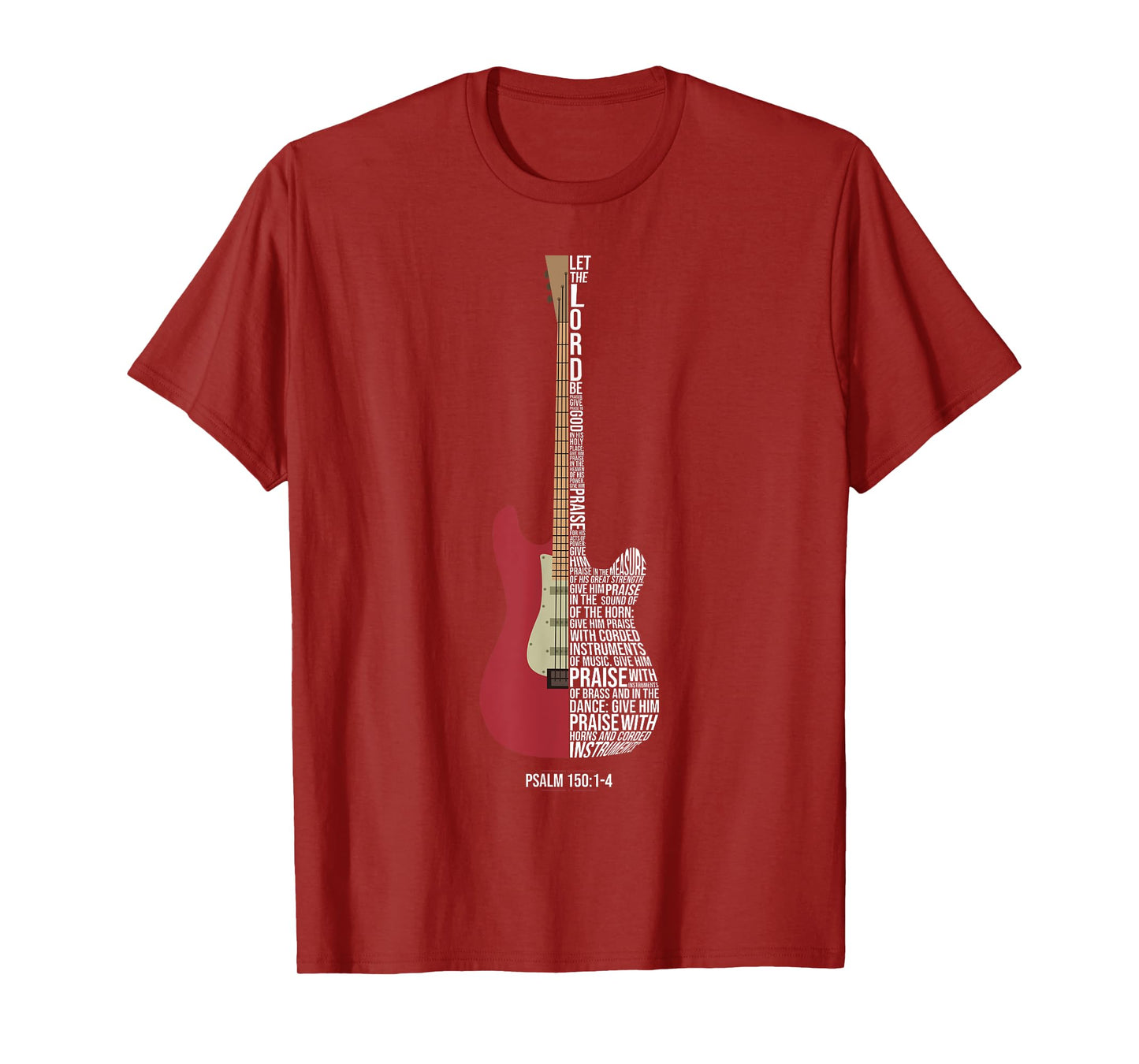 Praise him with strings - Psalm 150 - Electric Guitar Player T-Shirt