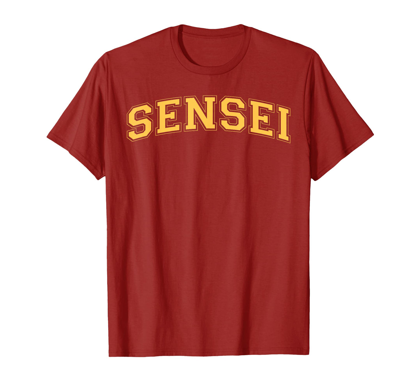 Sensei Martial Arts Teacher Karate Instructor - Yellow Men Women T-Shirt