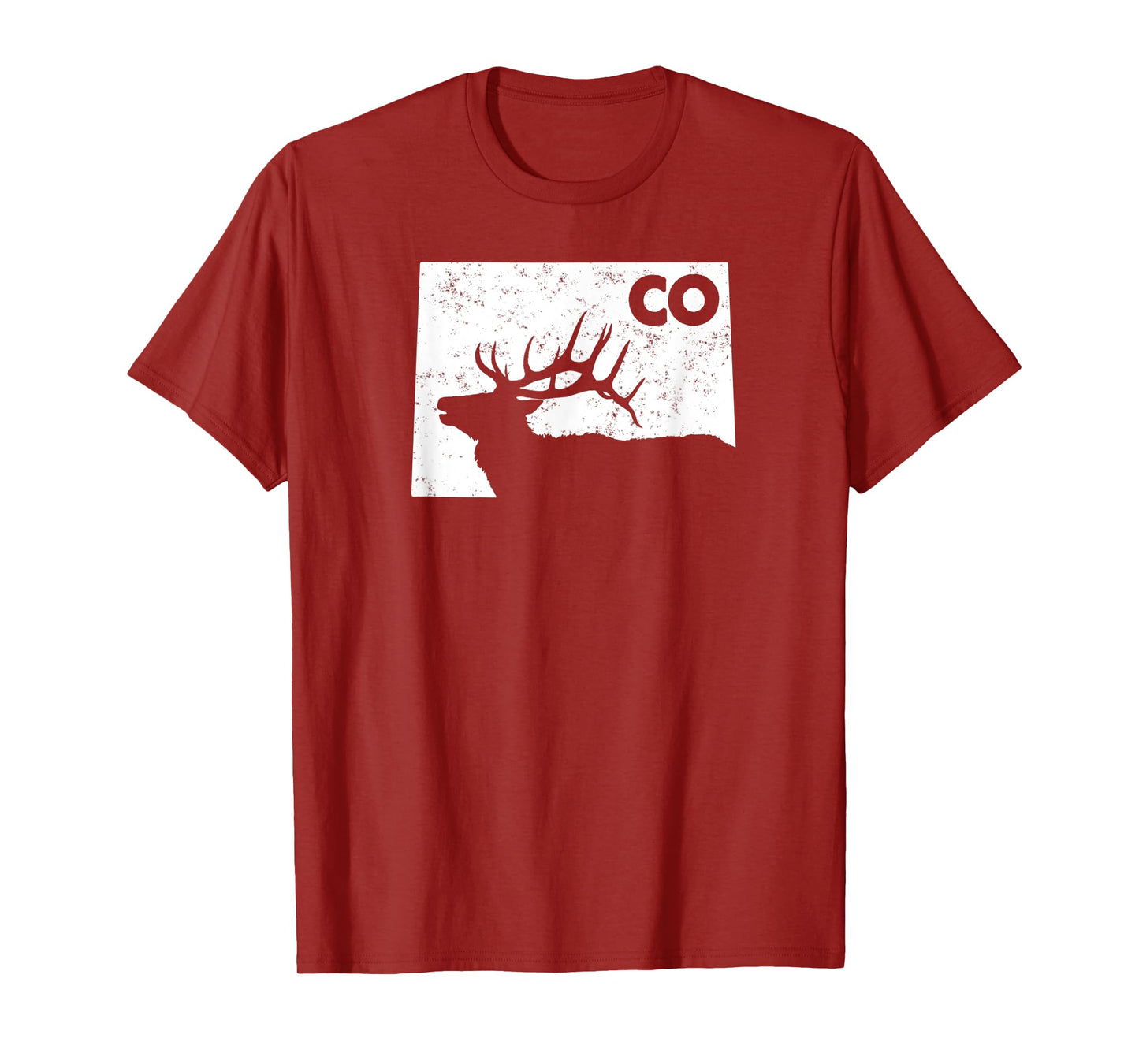 Colorado Elk Hunting Shirt - Bull Elk State Shape