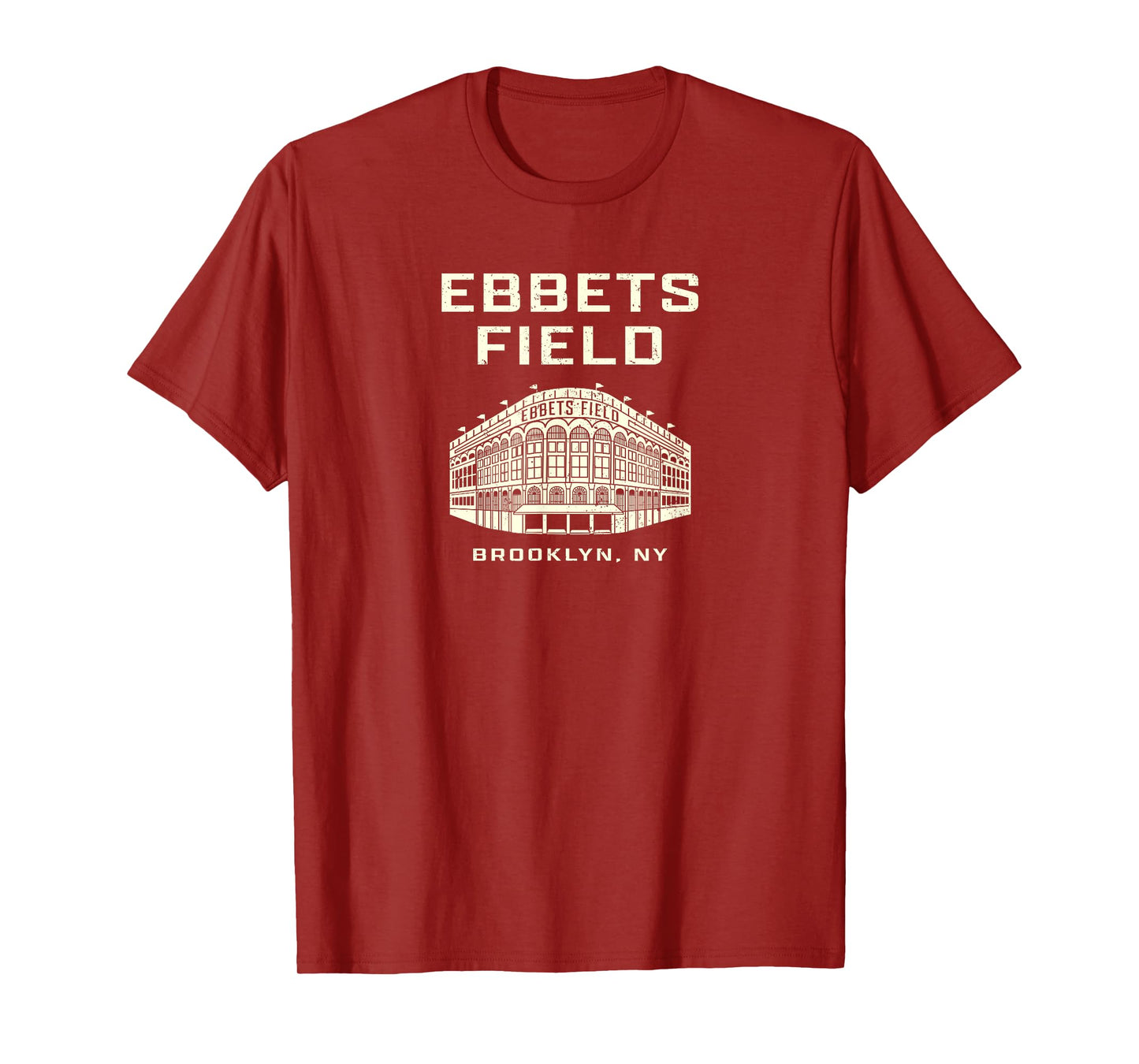 Old School Baseball Ebbets Field Brooklyn NY Retro Stadium T-Shirt