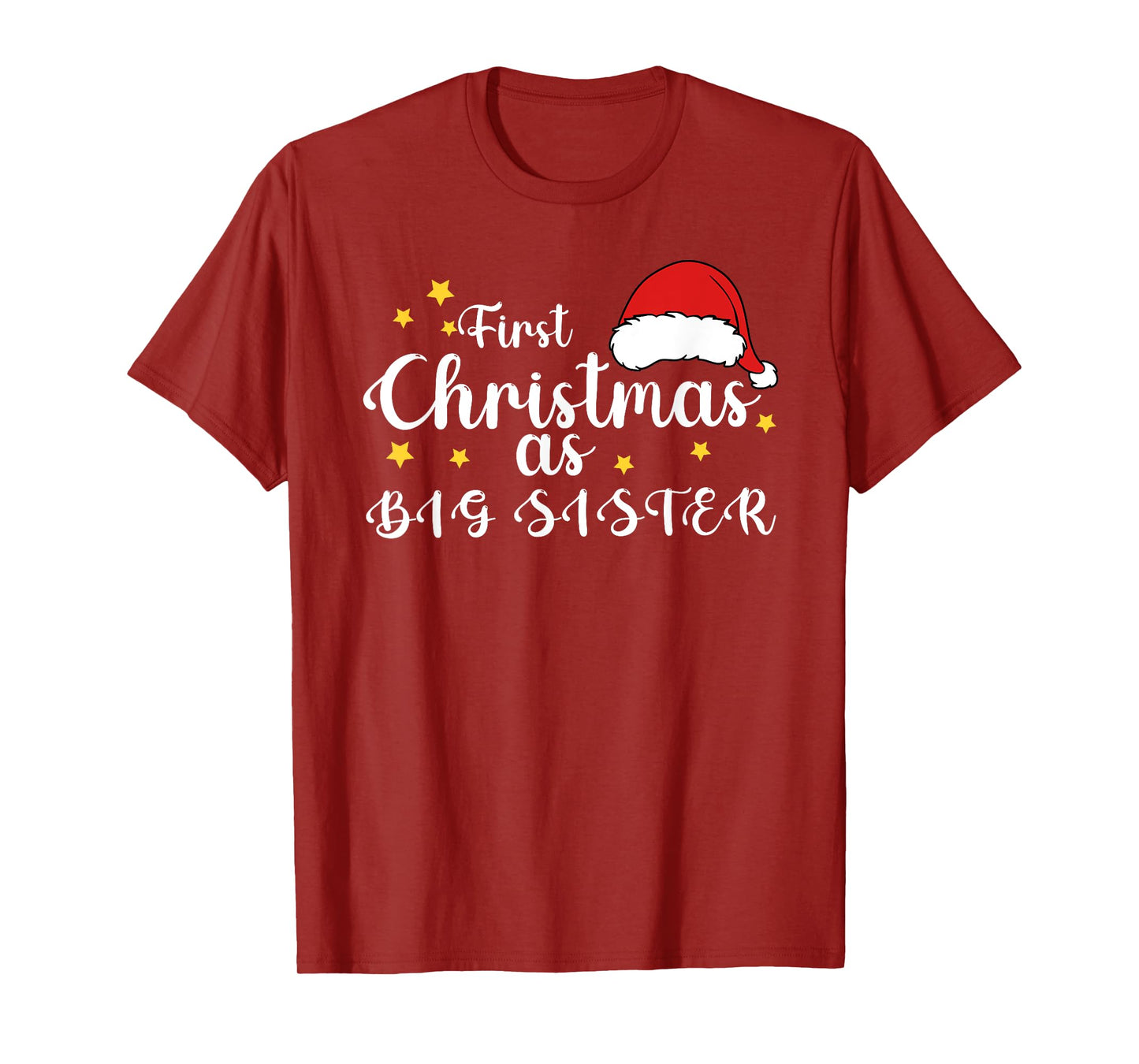 First Christmas As Big Sister 1st Christmas Matching Family T-Shirt