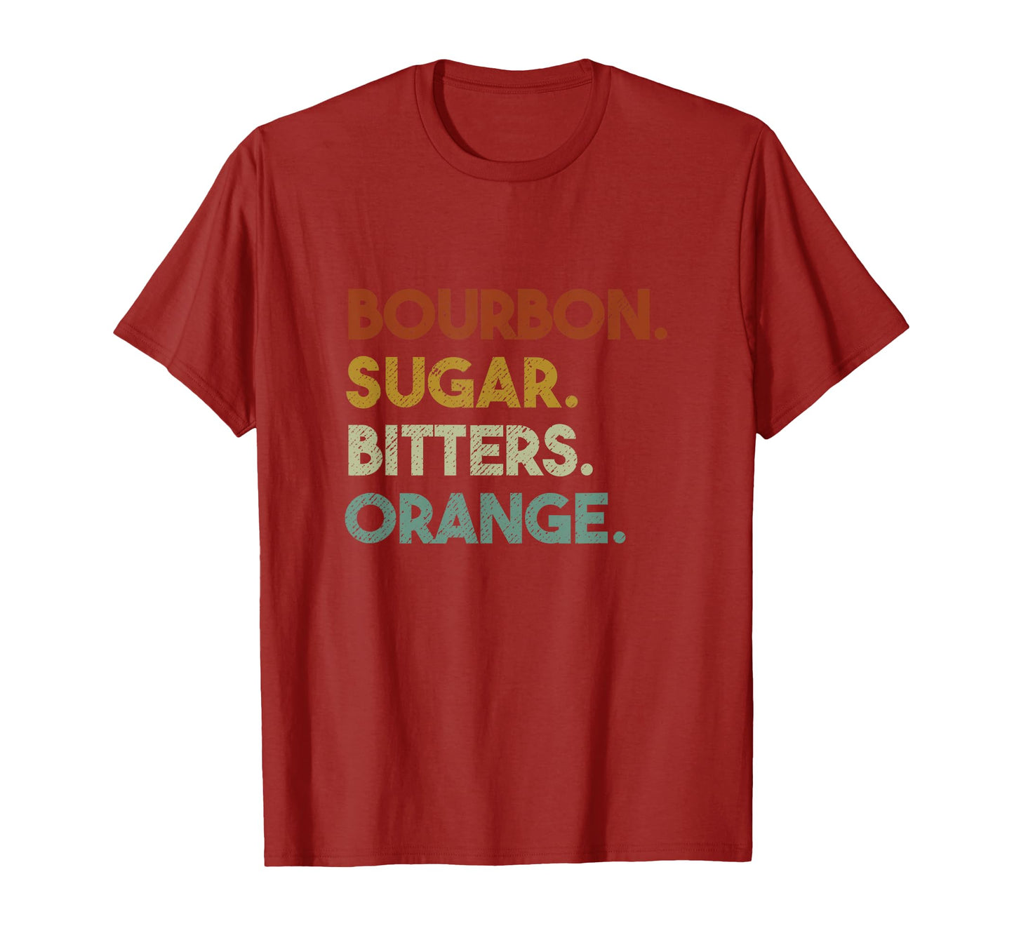 Bourbon Vintage 80s Retro Whiskey Old Fashioned T-Shirt