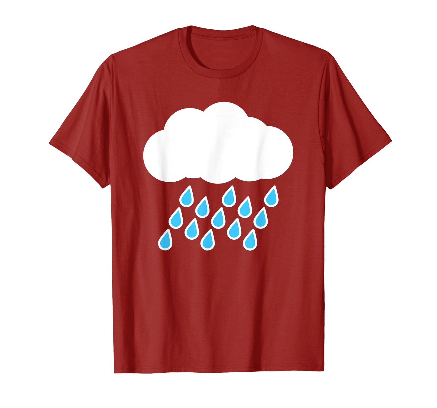White Clouds Rain Drop Costume T-Shirt