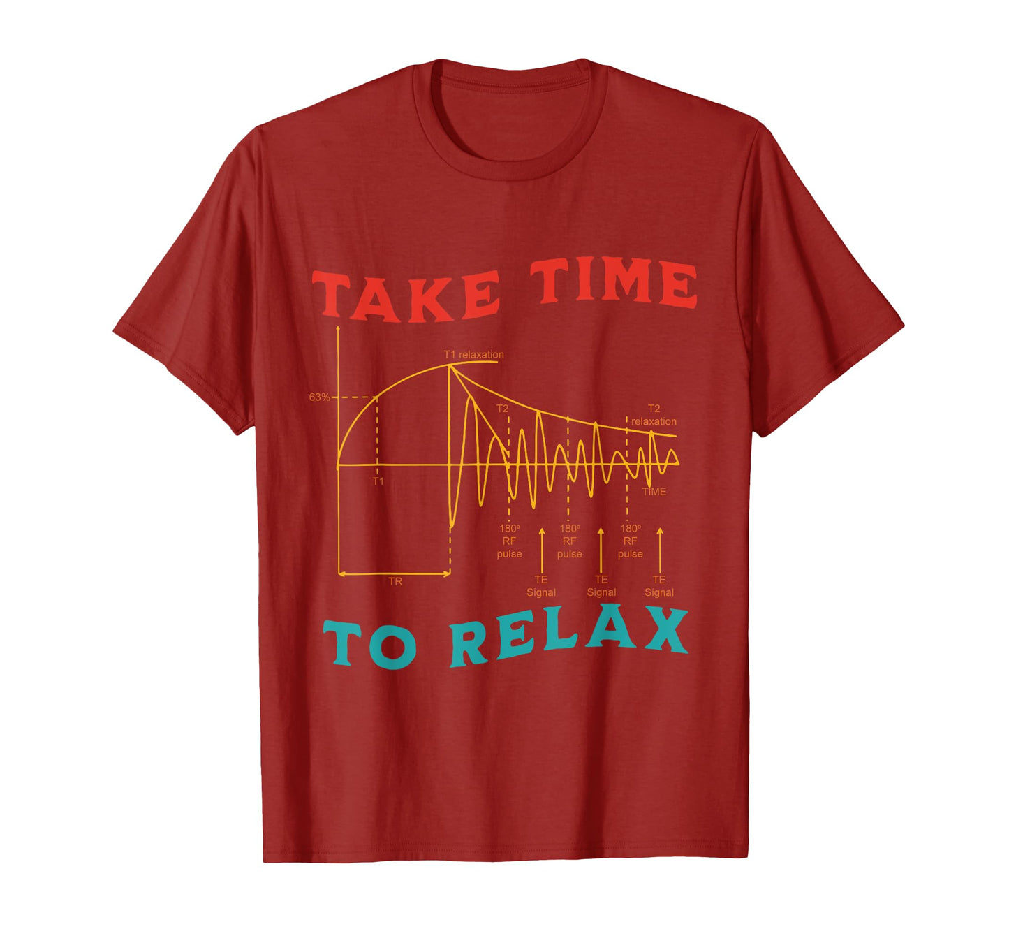 Take Time To Relax MRI Tech Parameters Vintage Design T-Shirt