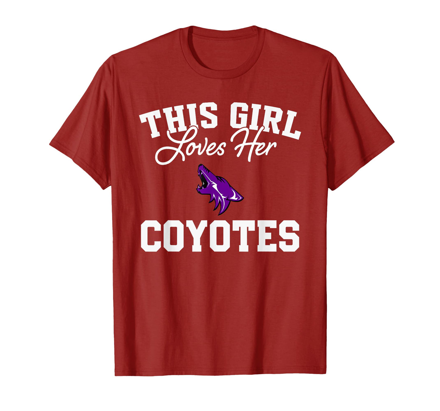Anna Coyotes Logo This Girl Loves Her HS T-Shirt