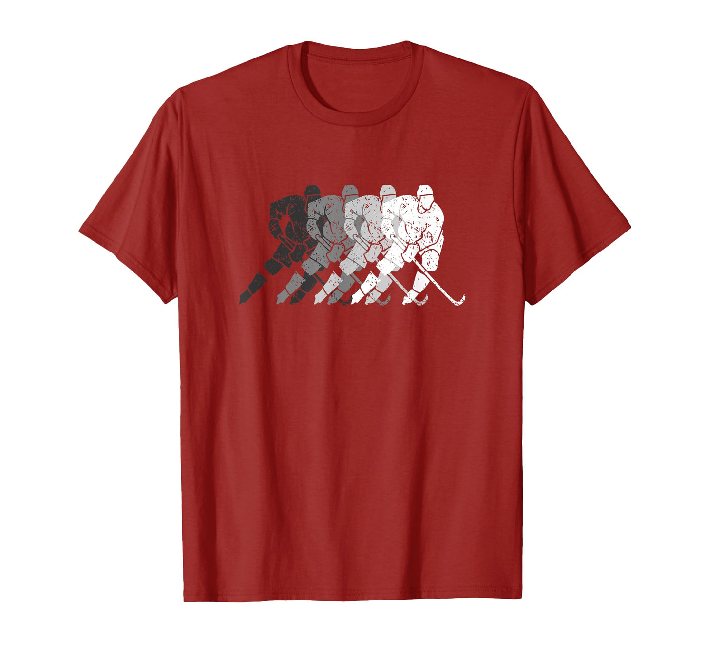 Vintage Hockey Player Gift For Kids Men Women Wintersport T-Shirt