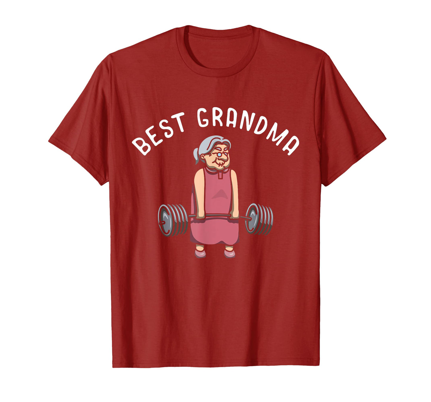 Best Grandma Weightlifter Bodybuilder Grandmother Workout T-Shirt