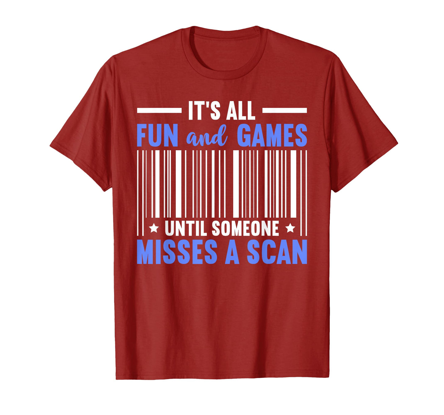 Misses A Scan Postal Worker Mailman Funny Mail Carrier T-Shirt
