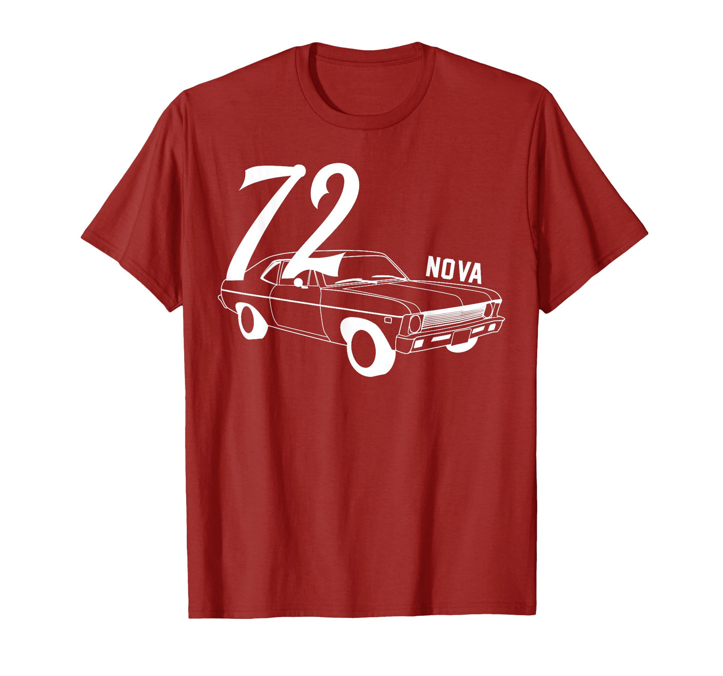 1972 72 Chevys Nova 2 Classic Car Old School Muscle Car T-Shirt