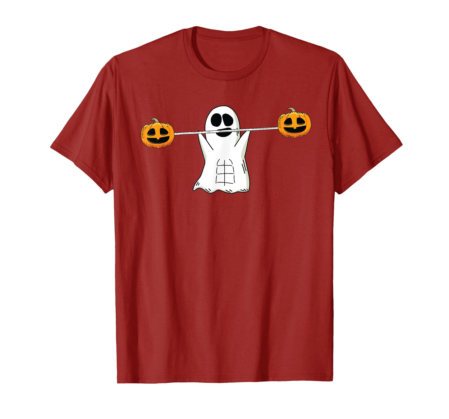 Ghost Lifting Halloween Funny Work-out Gym Fitness T-Shirt