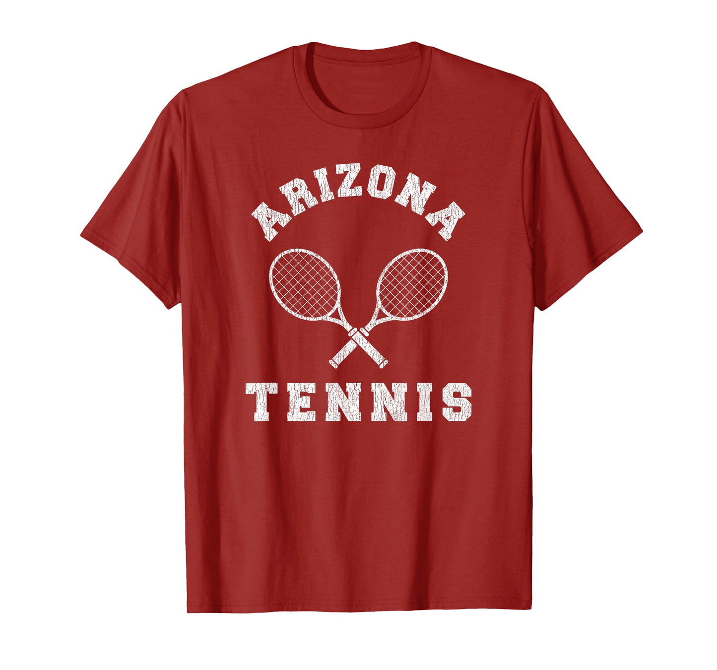 Arizona Vintage Tennis Team Distressed Retro 90s Vibe Racket T-Shirt