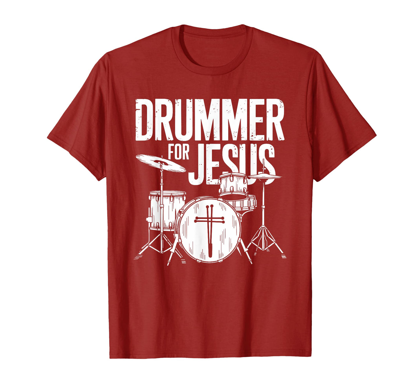 Drummer For Jesus, Drums Percussionist And Drummer Drumming T-Shirt