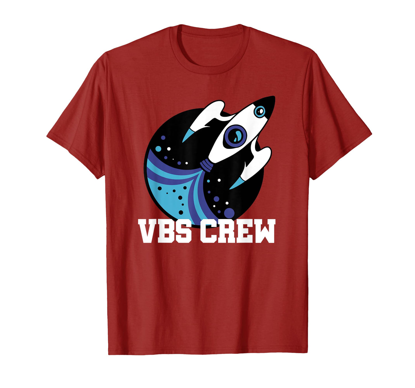 I Love VBS 2025 Space Crew Vacation Bible School Rocket T-Shirt