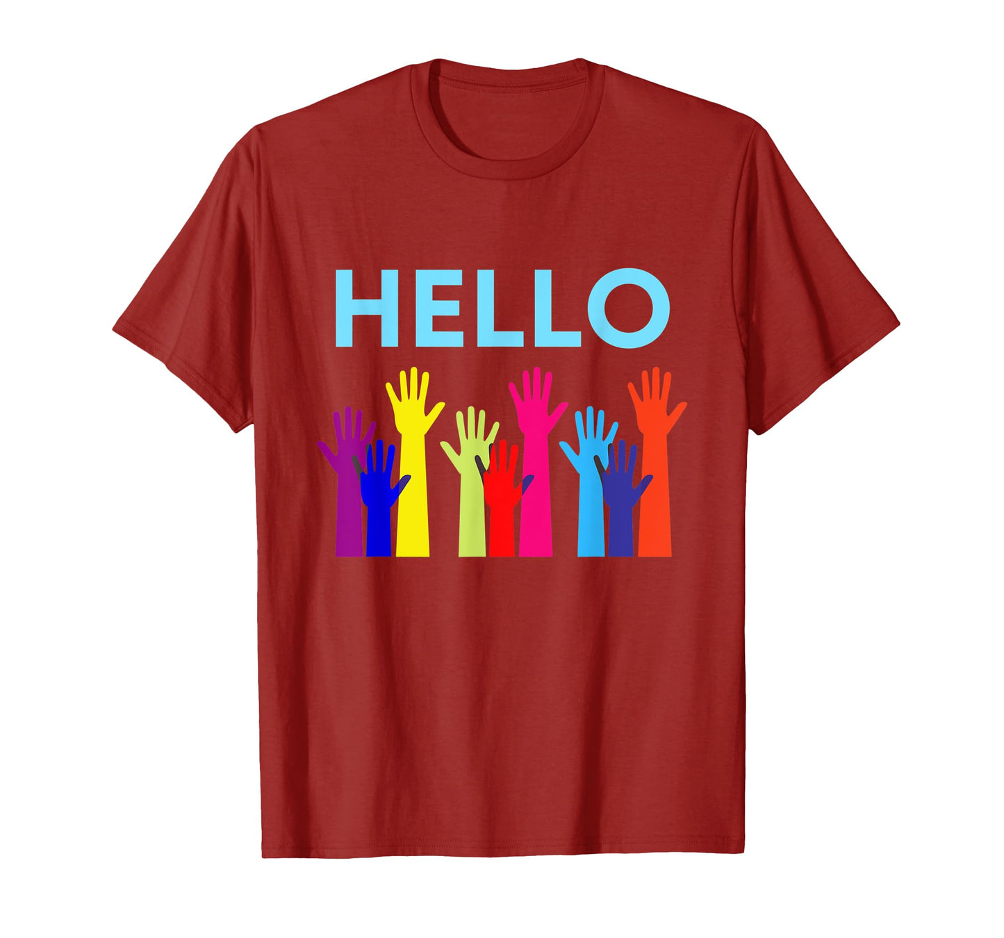 Hello Waving Hands Greeting Gift for mom, dad T-Shirt