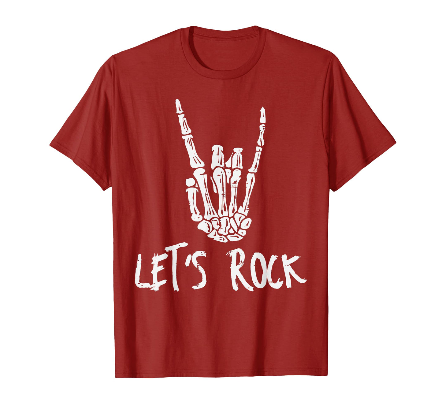 Skeleton Rocker Hand Punk Rock Music Men Boys Kids Youth T-Shirt