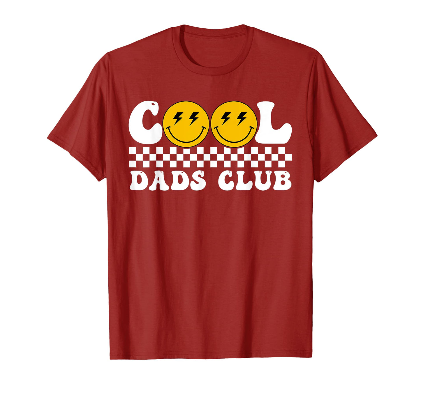 Funny Smile Cool Dads Club Retro Family Matching Mens T-Shirt