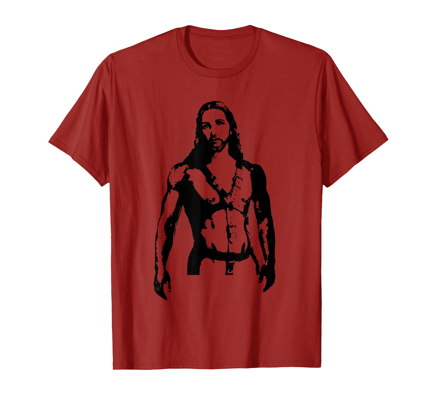 Sexy Jesus In BDSM Harness Gay Pride T-Shirt