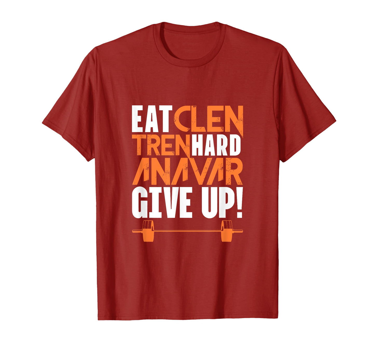 Eat Clean Tren Hard Gym Bodybuilding Fitness Workout Word Game T-Shirt