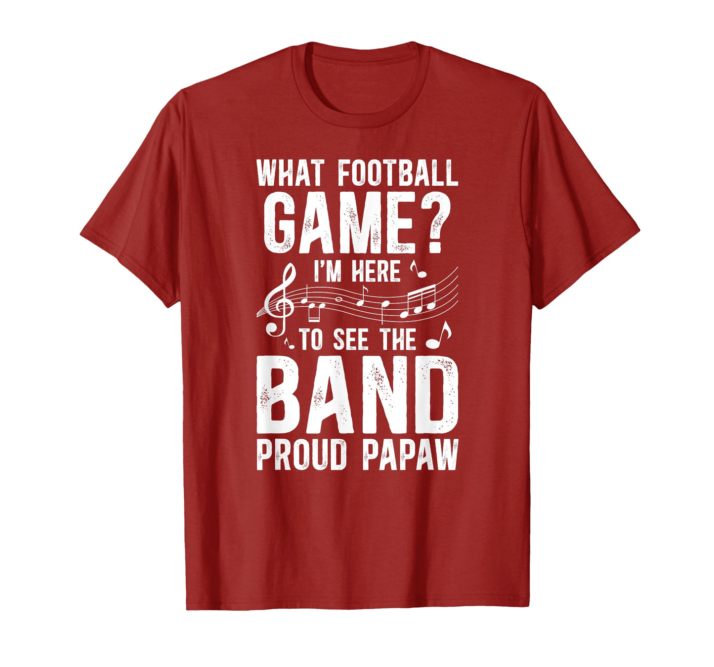 Proud Papaw Marching Band Papaw Grandpa T-Shirt