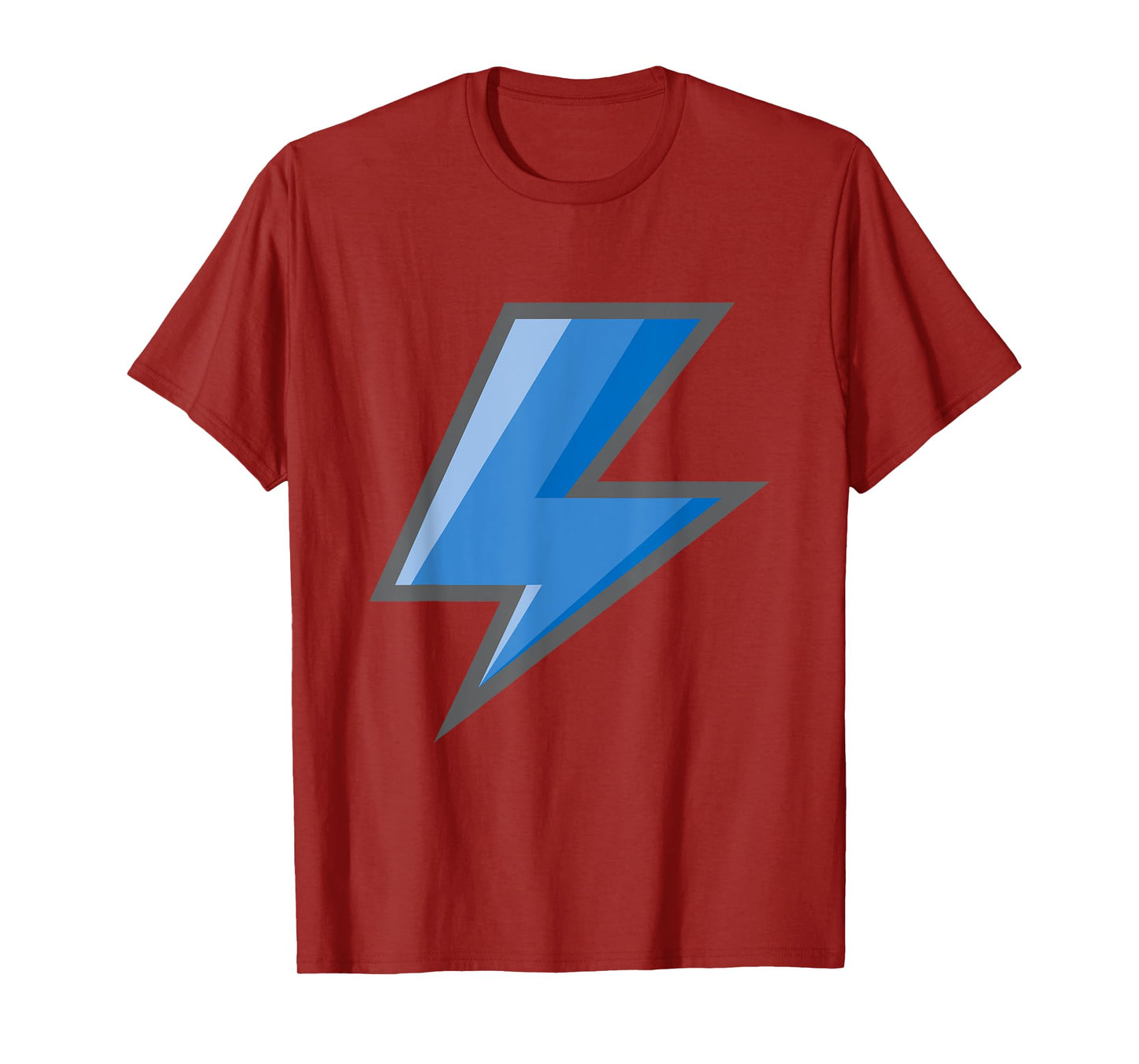 Lightning Bolt Blue Graphic Tee Easy Halloween Costume T-Shirt