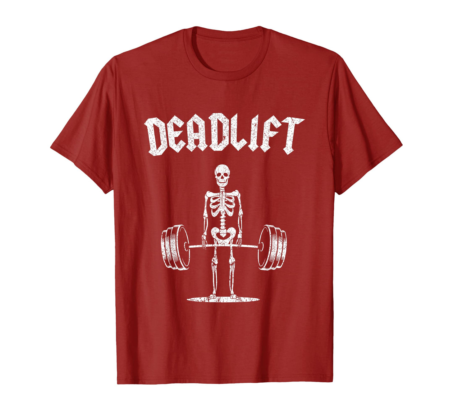 Skeleton I Dead Lift I Funny Halloween Lifting Weights T-Shirt