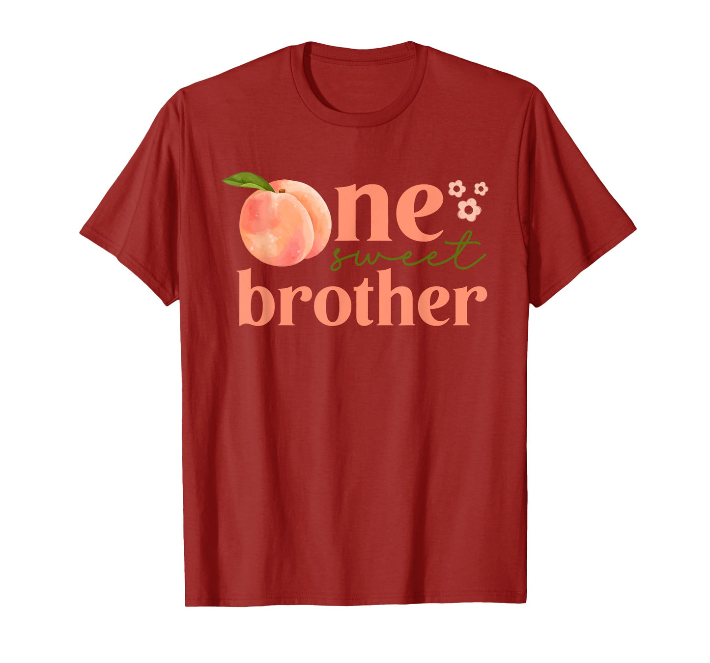 One Sweet Peach 1st Birthday Family Funny One Sweet Brother T-Shirt