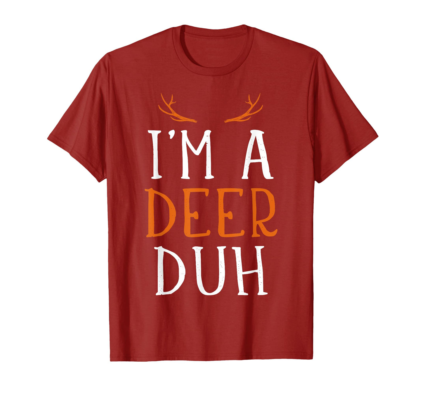 Funny lazy easy Im a deer costume for DIY halloween party T-Shirt