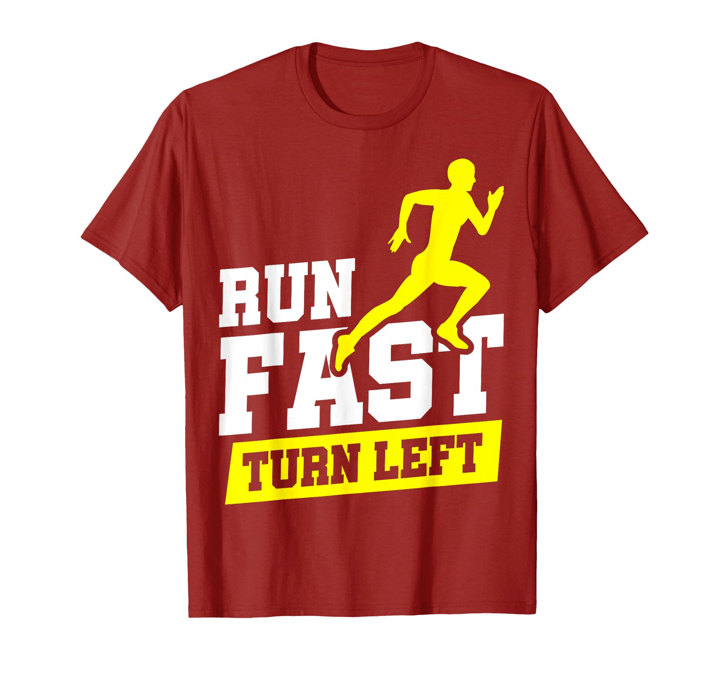 Run Fast Turn Left Track T-Shirt