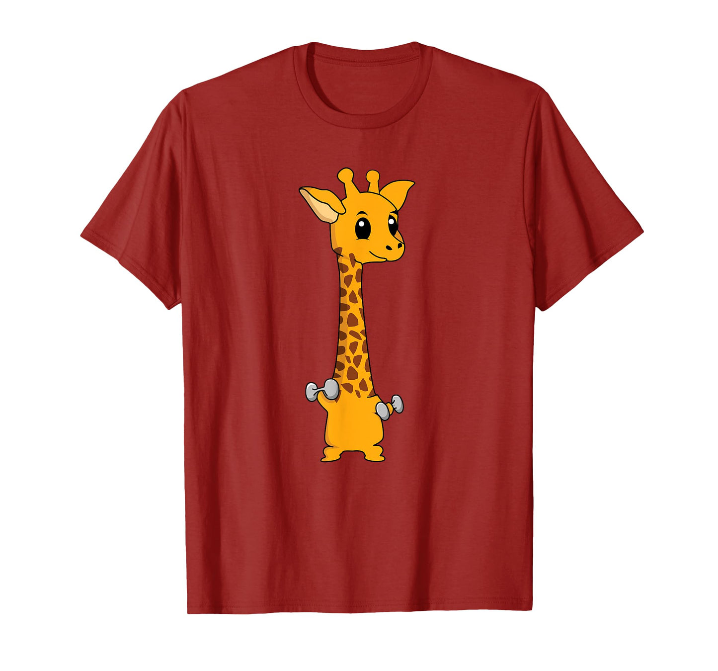 Funny Giraffe Camelopard Lifting Gym Motivation T-Shirt