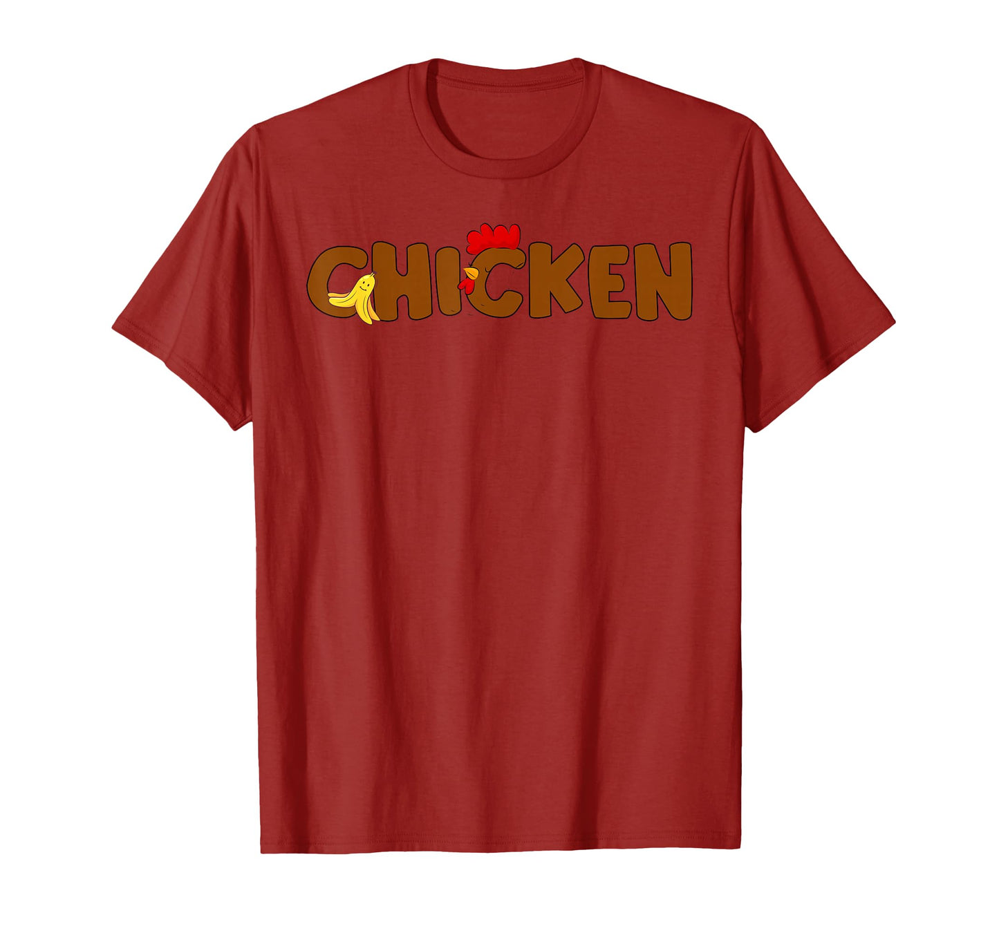 Funny Chicken & Banana Halloween Couples Family Costume 2025 T-Shirt