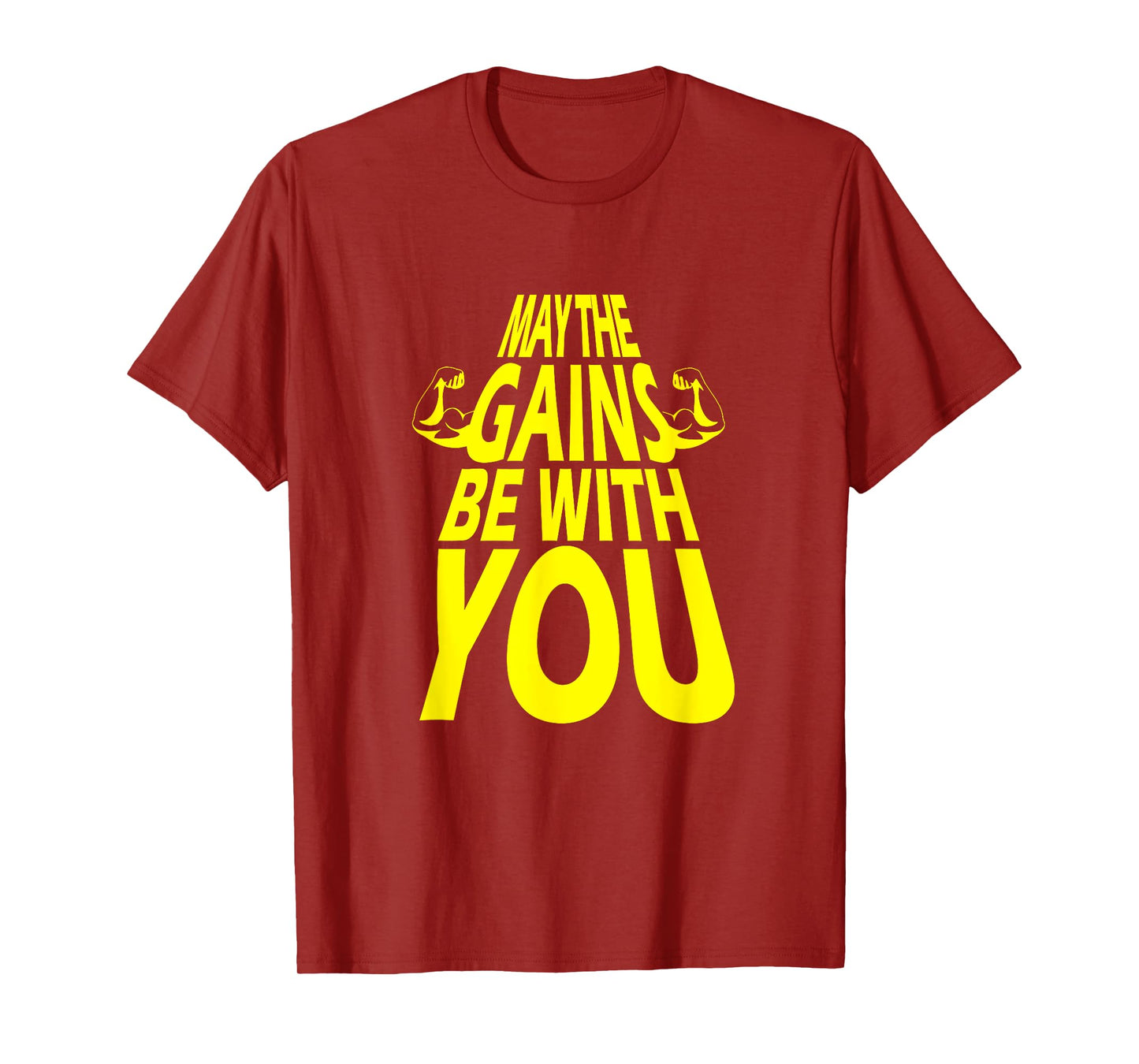 Funny May the Gains be with You Bicep T-Shirt T-Shirt