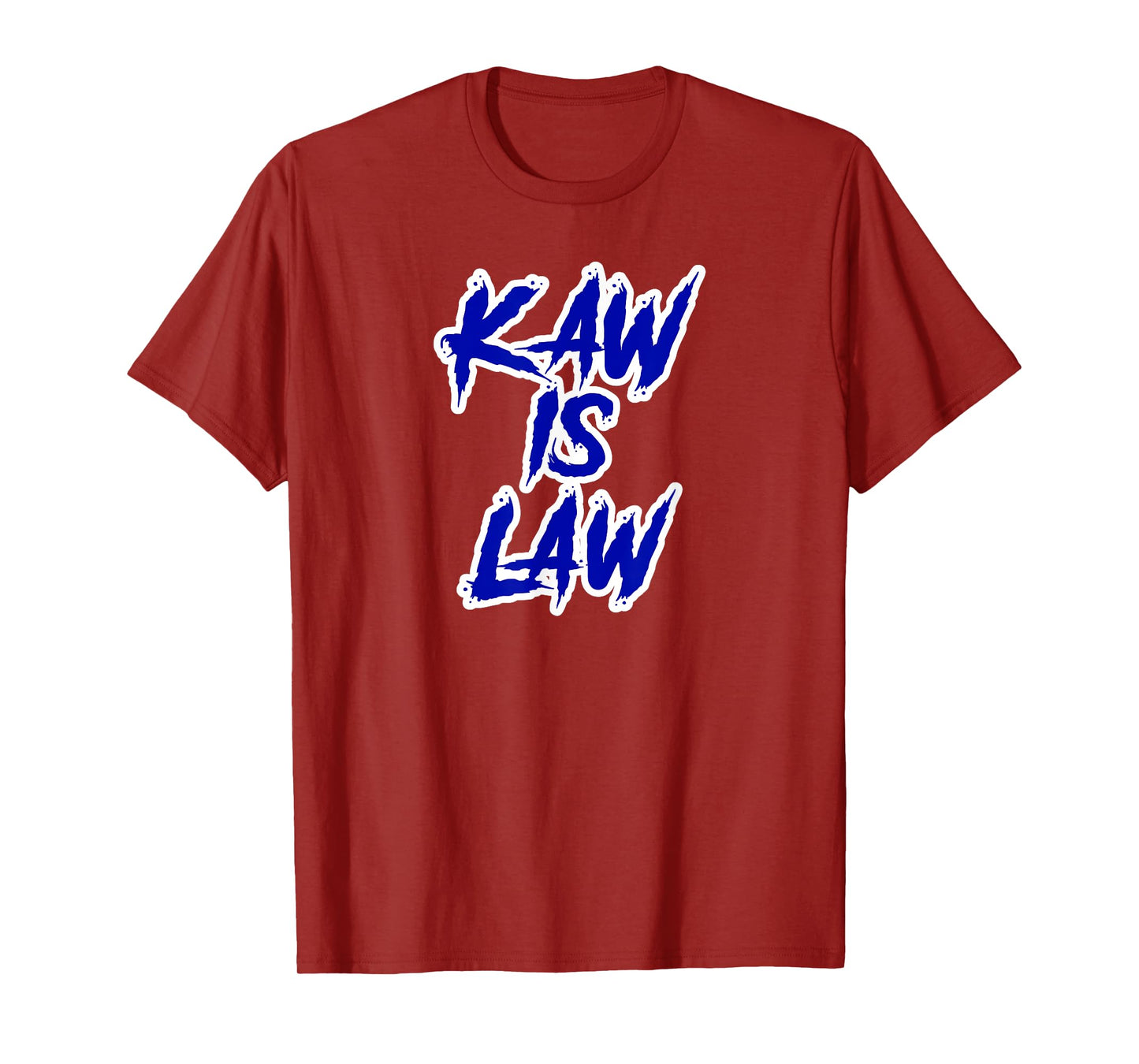 Football Saturday KaKaw Is Law Battlehawks St. Louis Football Tailgate T-Shirt - Black, Unisex-Adults, Regular Fit, Short Sleeve, T-Shirt, 1 Count, Small