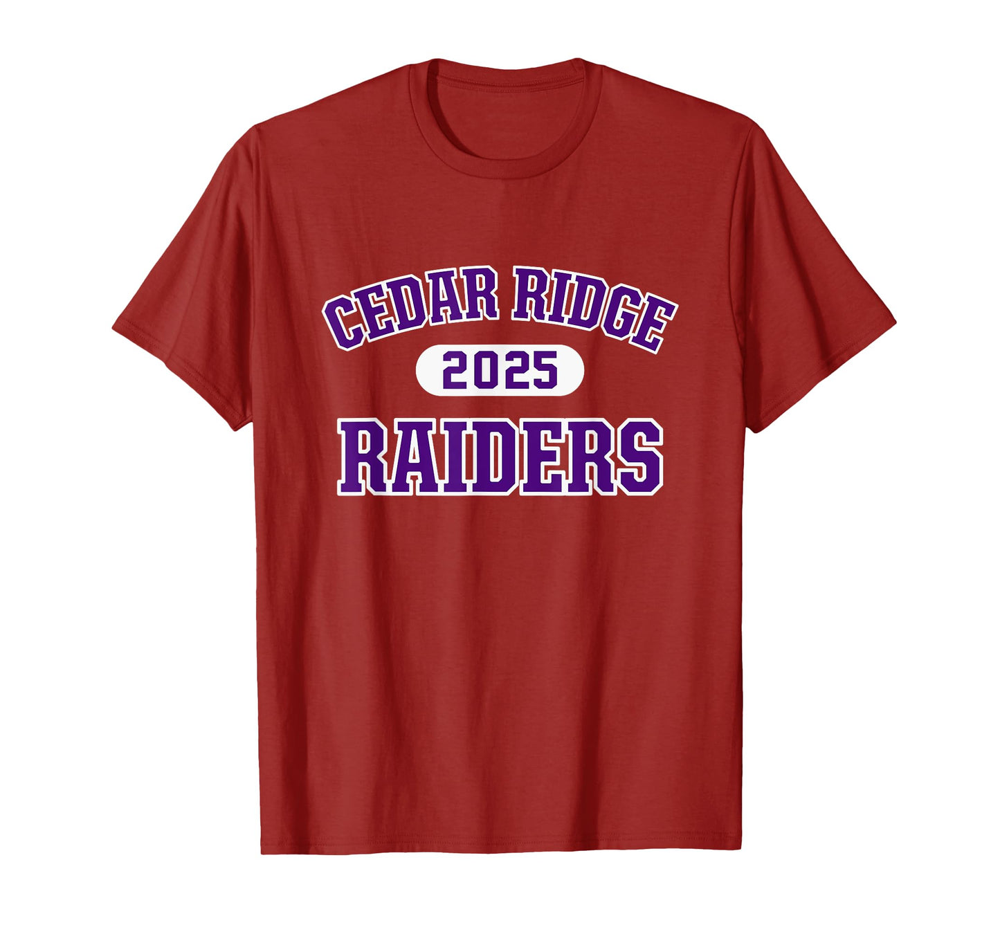 Cedar Ridge Raiders High School Arch 2025 T-Shirt