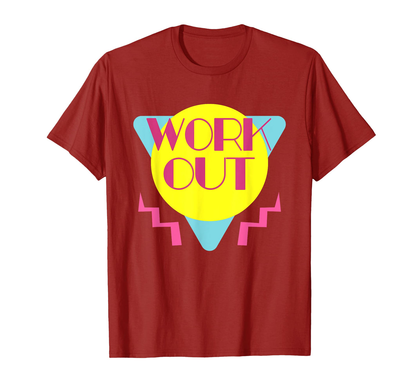 Retro 80s Workout T-Shirt Vintage 80's Gym Costume Party Tee T-Shirt