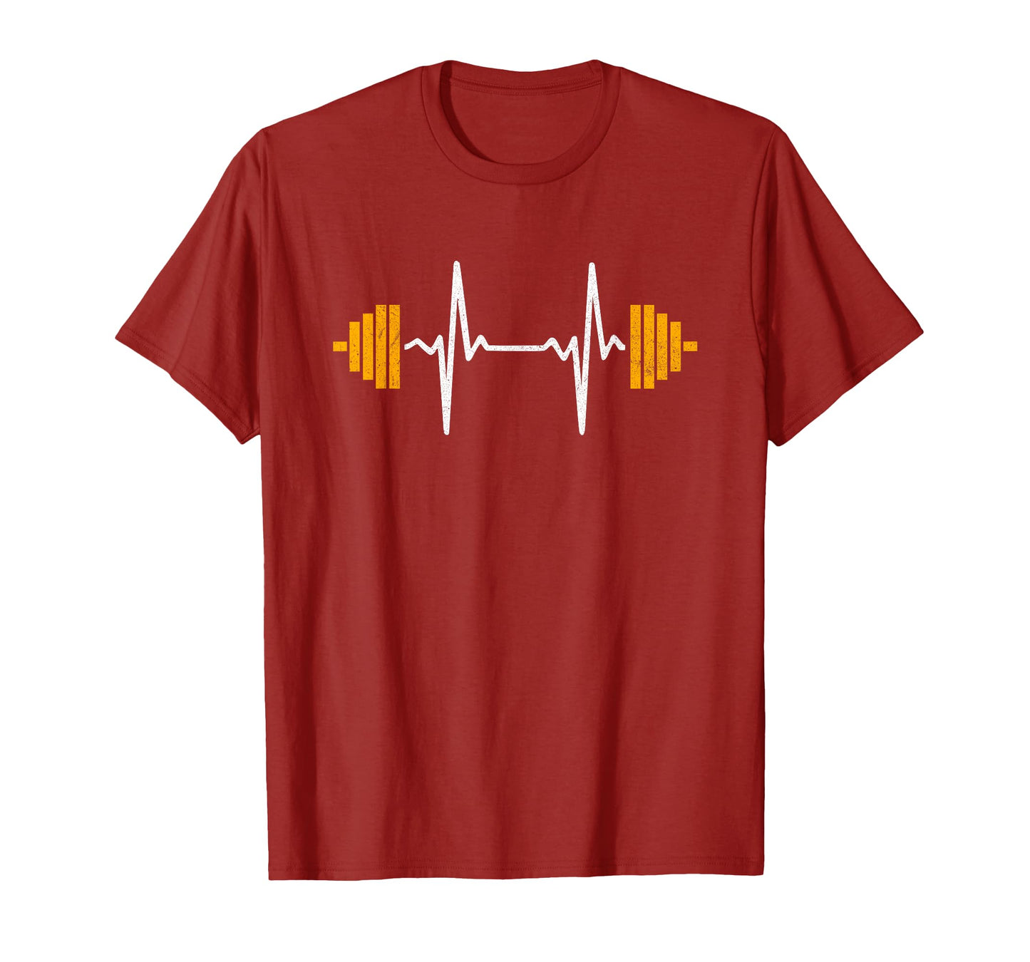 Barbell Weightlifting Heartbeat Shirt - Bodybuilding T-Shirt