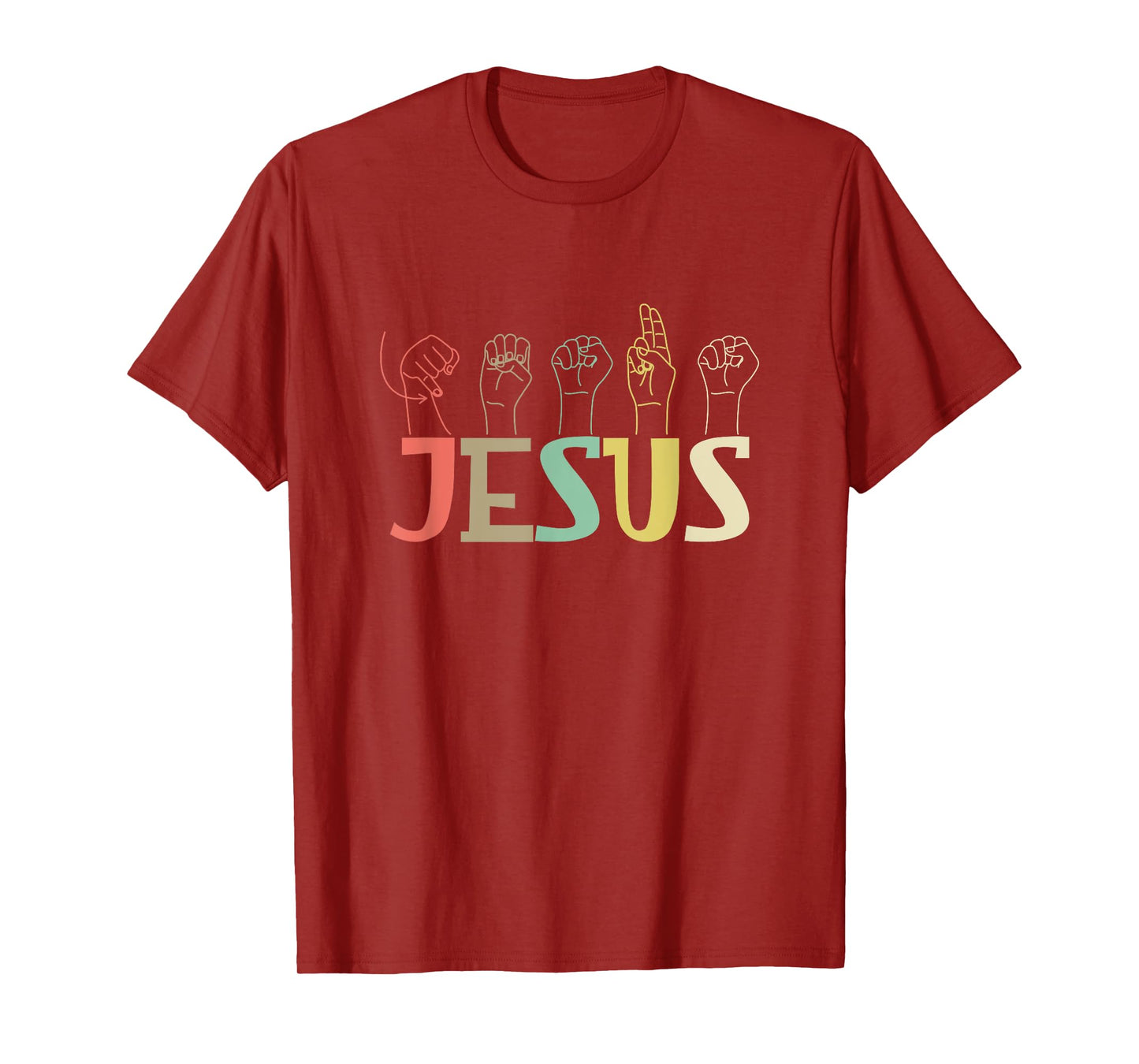 Jesus ASL Christian Deaf D/HH ASL Teacher Sign Language Men Women T-Shirt