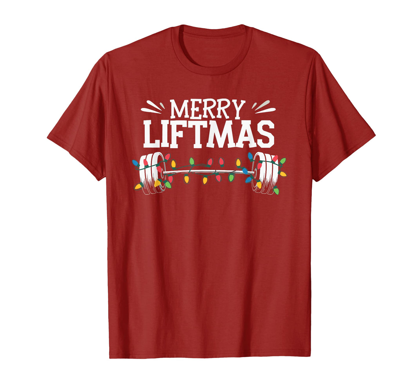 Merry Liftmas Weightlifter Fitness T-Shirt