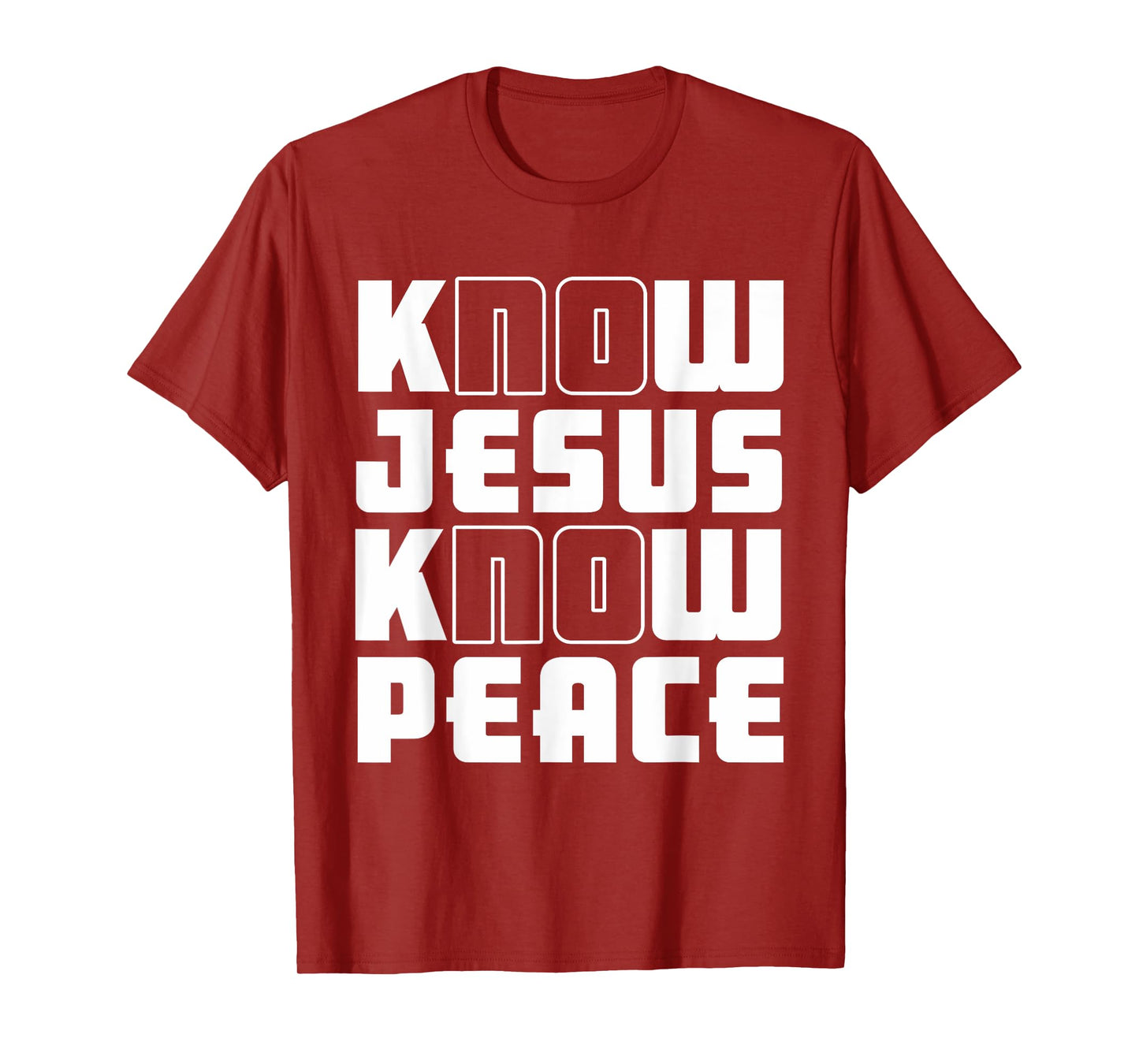 Know Jesus Know Peace | God Church Religion Christian T-Shirt
