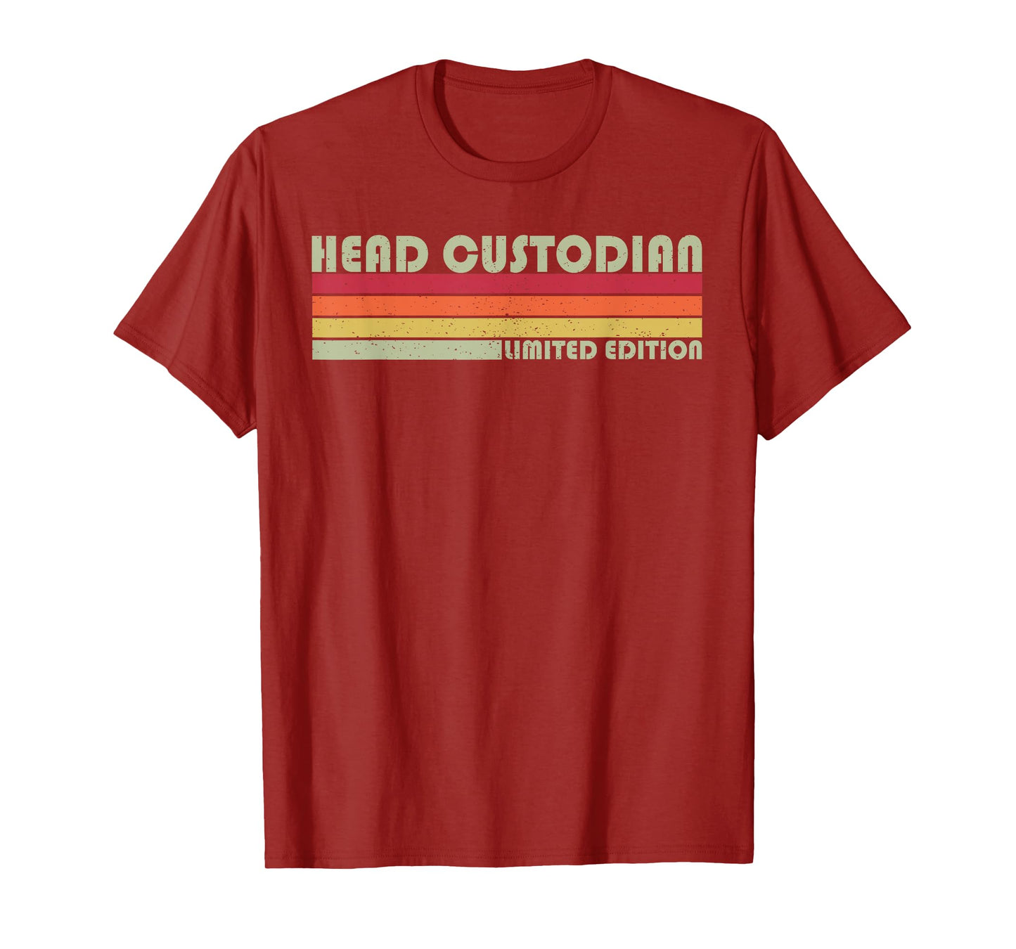 Head Custodian Vintage School Custodian Limited Edition T-Shirt