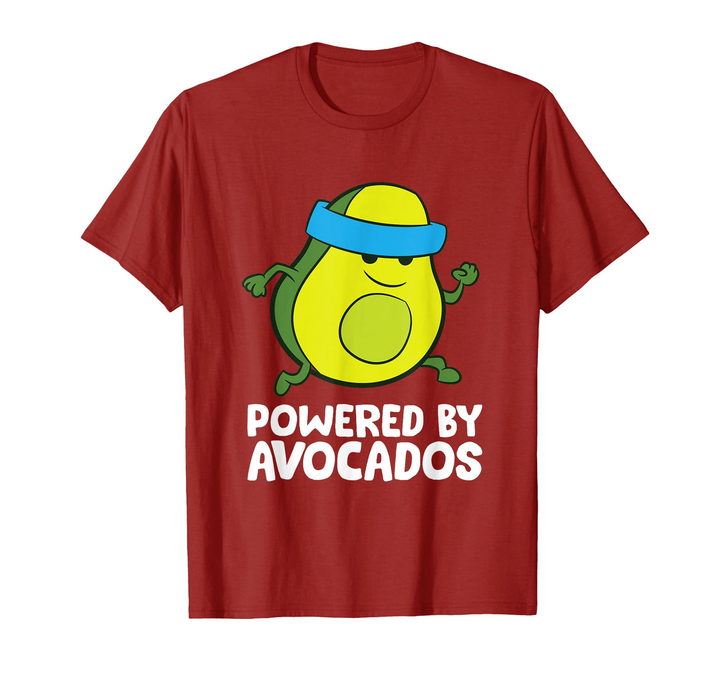 Avocado Marathon Running Avocado Powered By Avocados T-Shirt
