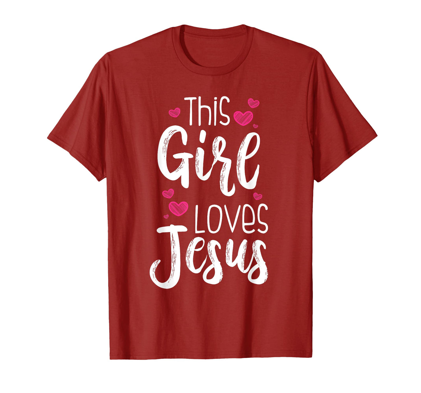 This Girl Loves Jesus Gift For Christian Teen Kid Cool Women T-Shirt