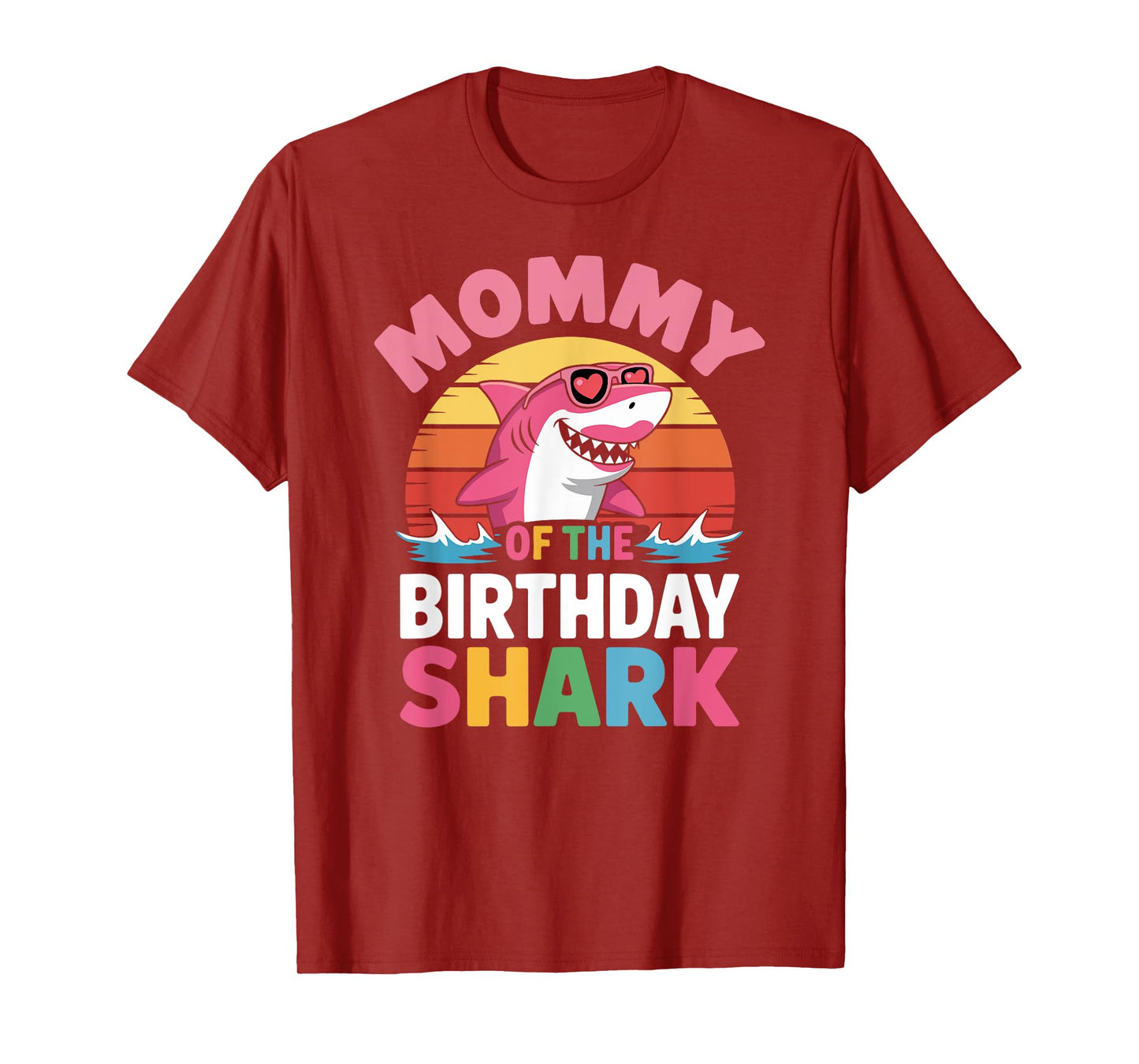 Mommy of the Shark Birthday Mom Matching Family T-Shirt