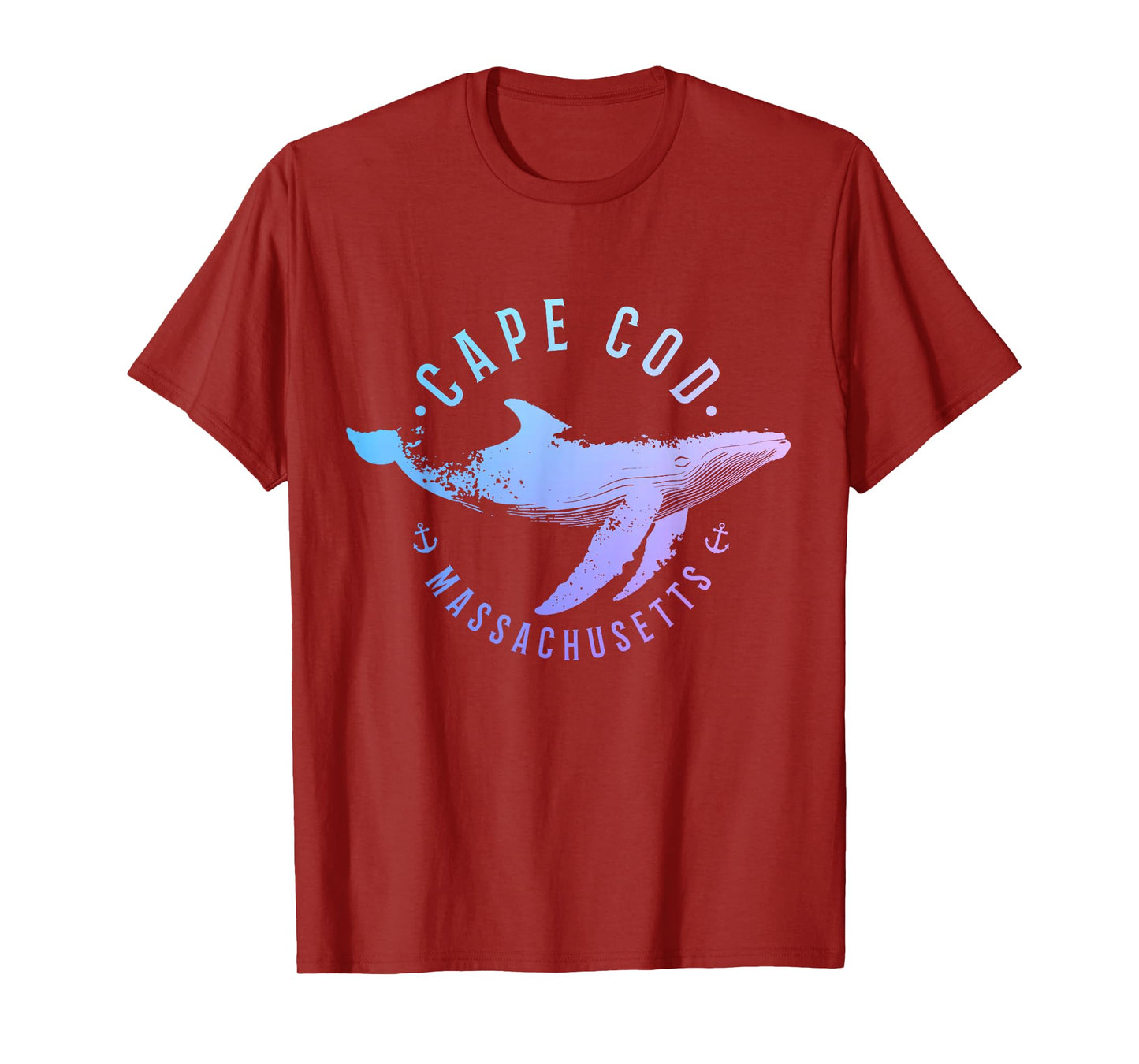 Cape Cod Massachusetts Souvenir Whale Ocean Nautical T-Shirt