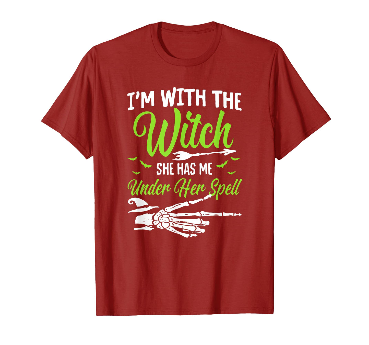 I'm with The Witch Funny Halloween Couple Costume Party T-Shirt
