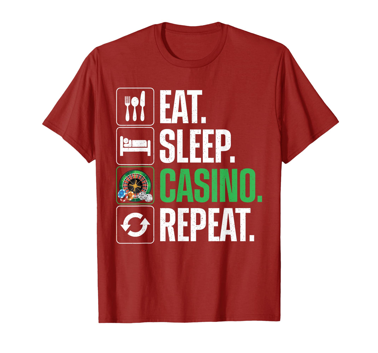 Funny Casino Design For Men Women Gambling Casino Gambler T-Shirt