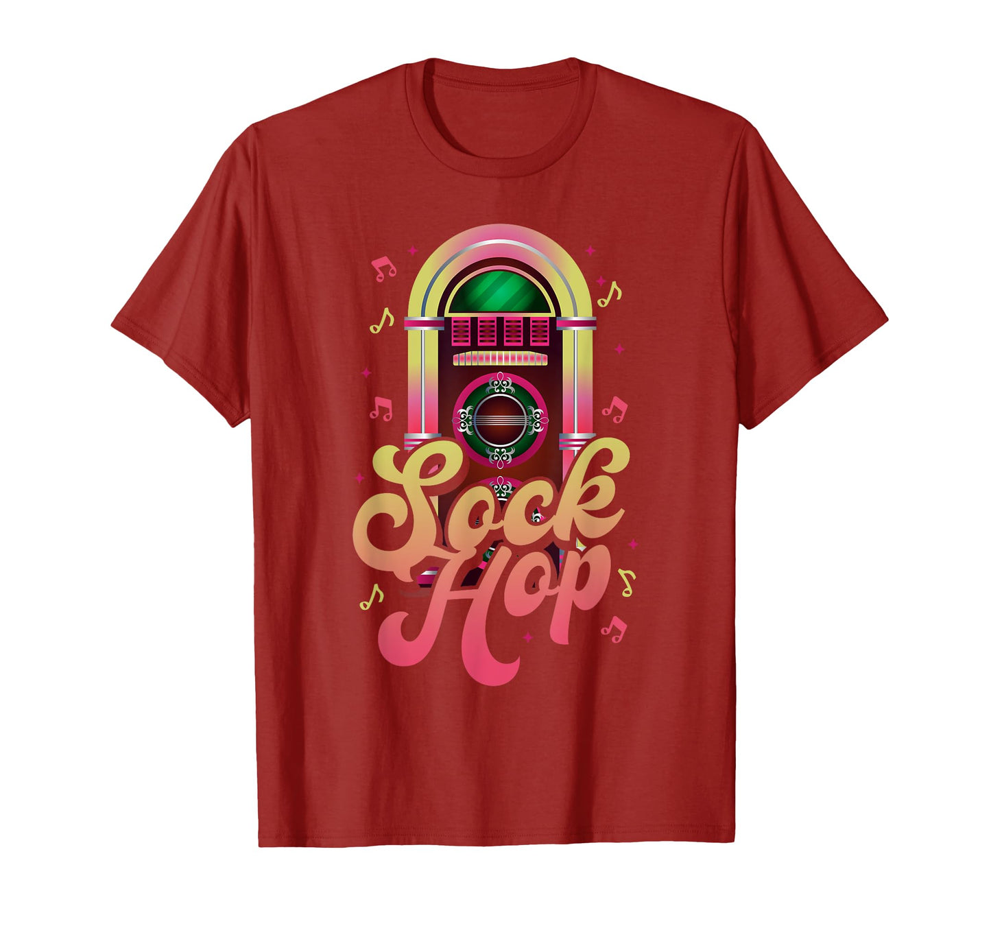 Sock Hop 80's Disco Party Retro Jukebox Collecting T-Shirt