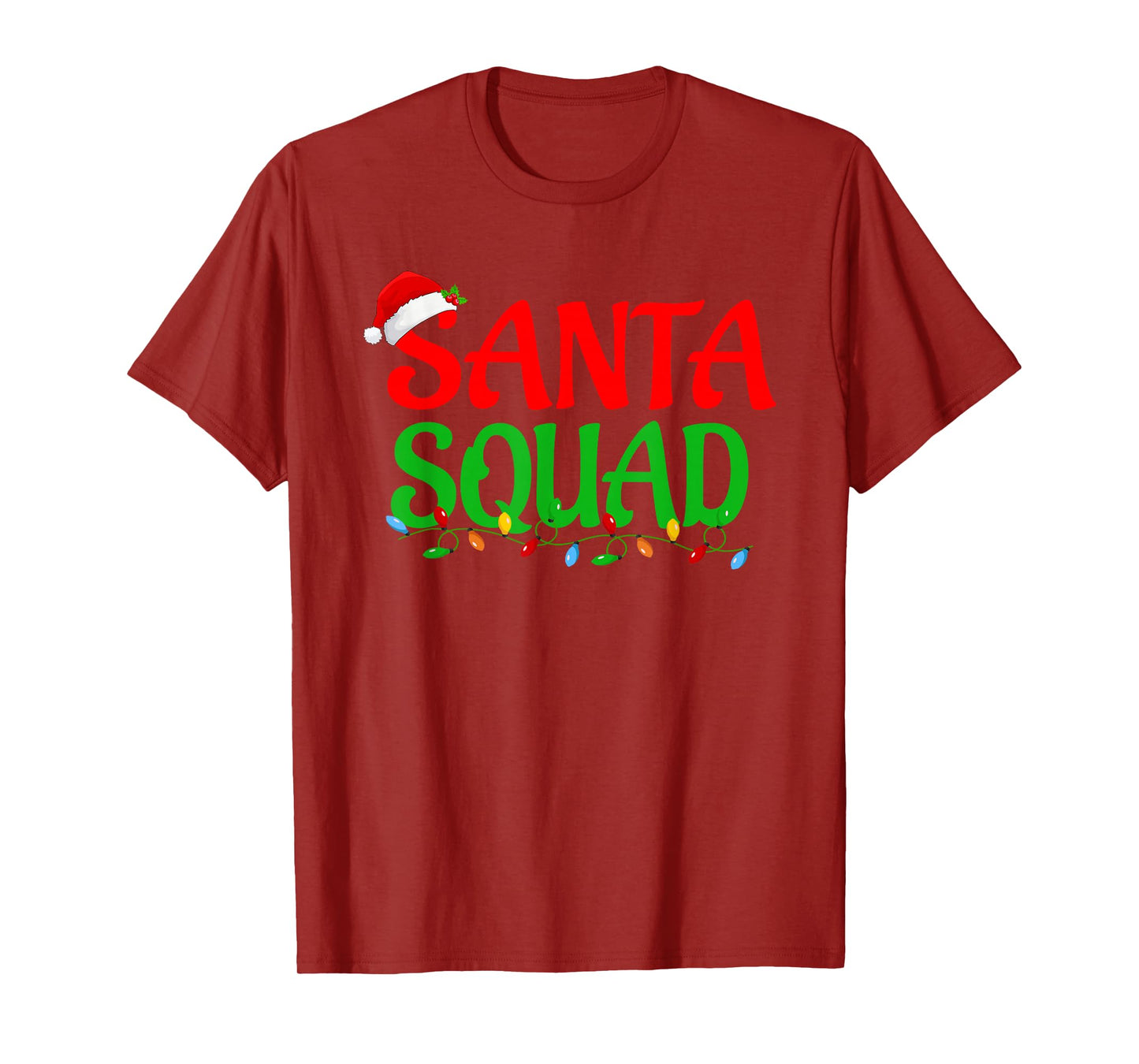 Santa Squad Xmas Matching Family Group Merry Christmas T-Shirt