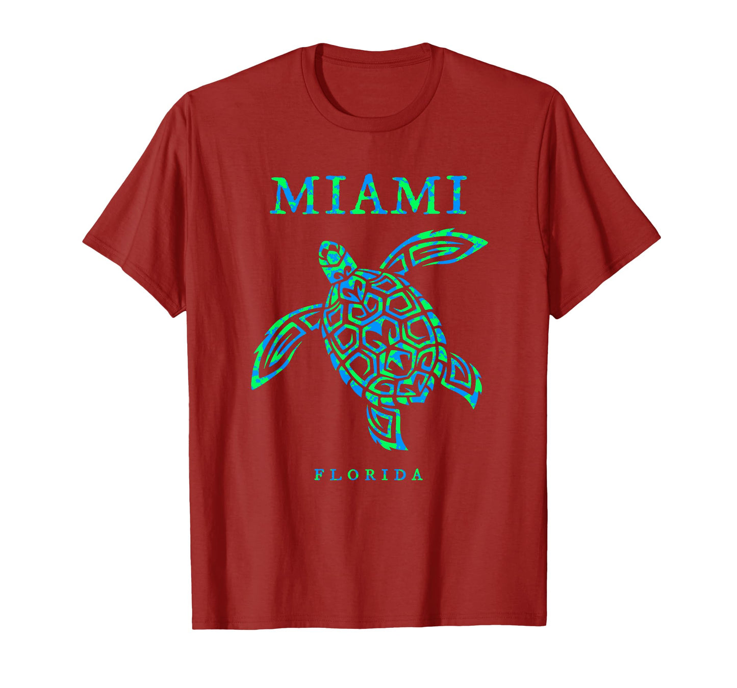 Miami Florida Sea Turtle Boys Girls Kids Vacation Souvenir T-Shirt