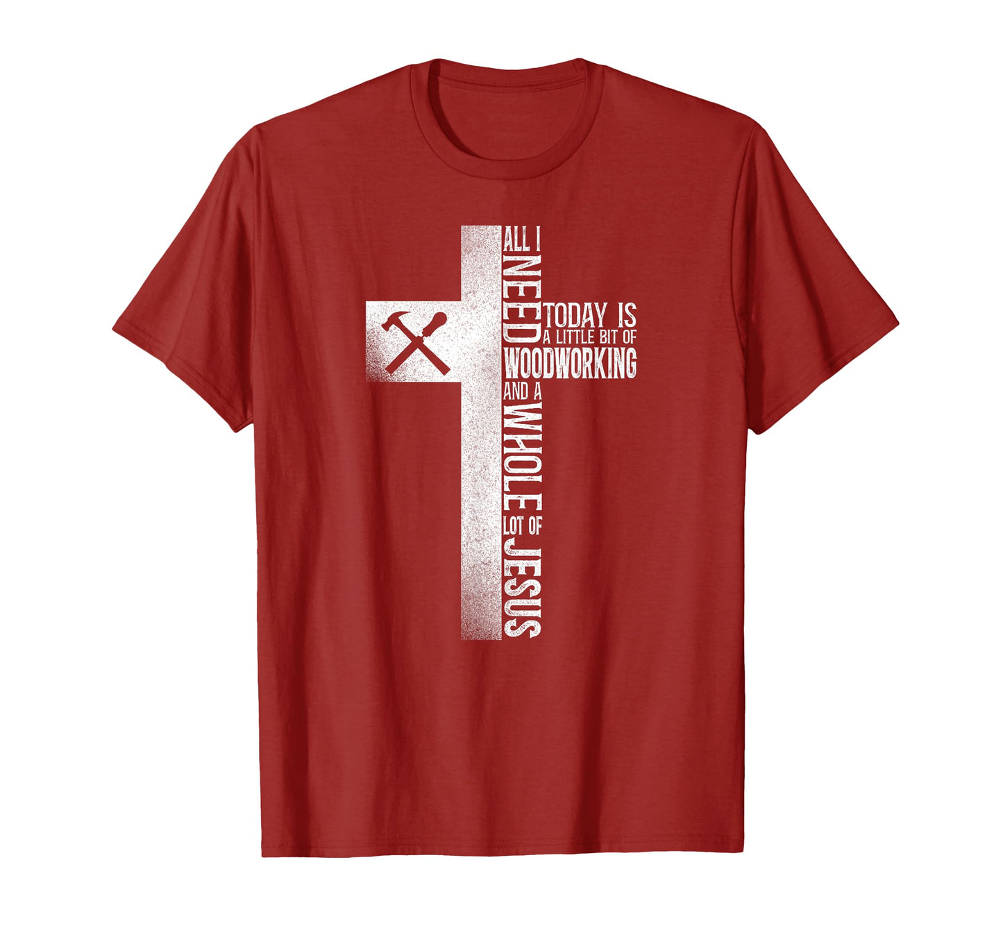 Woodworker Carpenter Tools Vintage Faith Jesus T-Shirt
