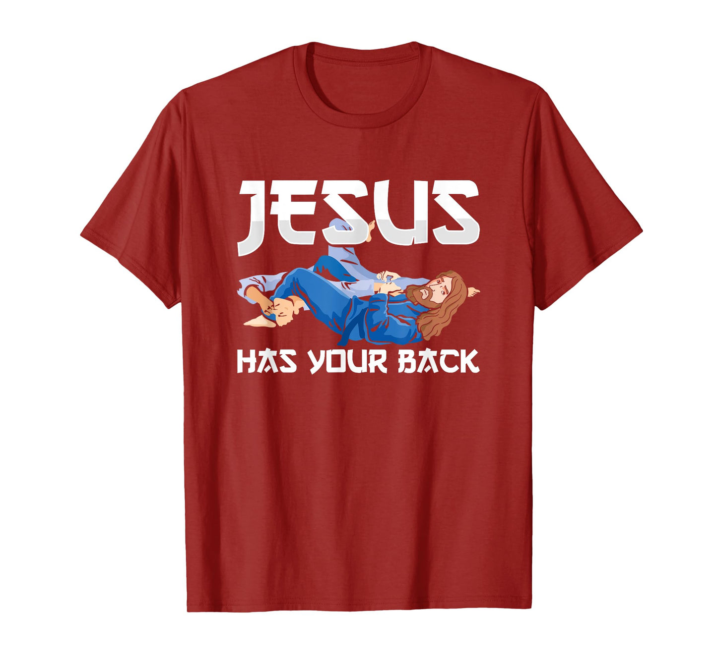 Jesus Has Your Back BJJ Jiujitsu Brazilian Jiu Jitsu T-Shirt